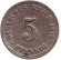 Монета 5 пфеннигов. 1913 год (D), Германская империя.