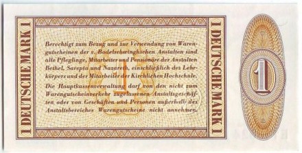 Талон номиналом 1 марка. 1973 год, ФРГ. (г. Билефельд)