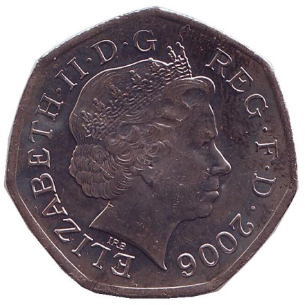 Монета 50 пенсов. 2006 год, Великобритания. 150 лет со дня учреждения "Креста Виктории". Монета 50 пенсов. 2006 год, Великобритания. 150 лет со дня учреждения "Креста Виктории".