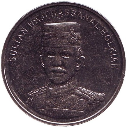 Монета 50 сен. 2010 год, Бруней. Султан Хассанал Болкиах. Монета 50 сен. 2010 год, Бруней. Султан Хассанал Болкиах.