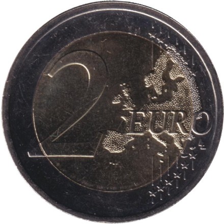 Монета 2 евро. 2025 год, Словакия. 100 лет первому международному спортивному соревнованию в Словакии.