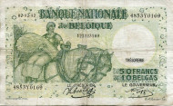 Банкнота 50 франков. 1942 год, Бельгия. Банкнота 50 франков. 1942 год, Бельгия.