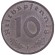 Монета 10 рейхспфеннигов. 1941 год, Германия (Третий Рейх). (F). Монета 10 рейхспфеннигов. 1941 год, Германия (Третий Рейх). (F).