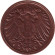 Монета 1 пфенниг. 1908 год (А), Германская империя.