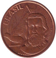 Монета 5 сентаво. 2001 год, Бразилия. Тирадентис. Монета 5 сентаво. 2001 год, Бразилия. Тирадентис.