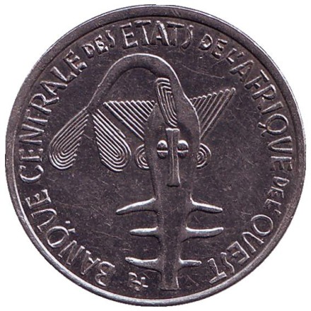 Монета 100 франков. 2016 год, Западные Африканские штаты.