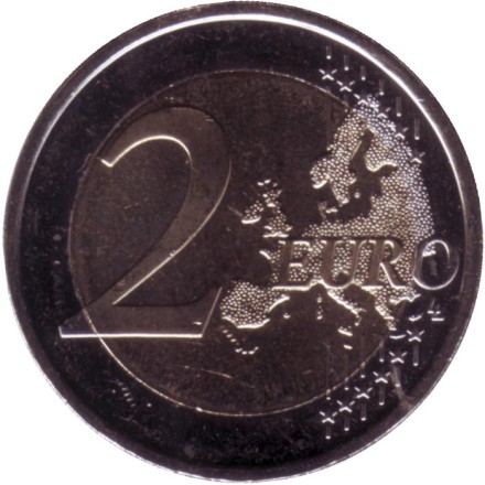 Монета 2 евро. 2019 год, Финляндия. 100 лет Конституции. Монета 2 евро. 2019 год, Финляндия. 100 лет Конституции.