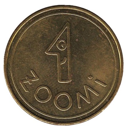 1 zoomi. Свинья. Сувенирный жетон, Германия.