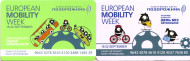 Комплект из 2-х электронных карт "Подорожник". 2016 год, Россия. Европейская неделя мобильности. («EUROPEAN MOBILITY WEEK»). Комплект из 2-х электронных карт "Подорожник". 2016 год, Россия. Европейская неделя мобильности. («EUROPEAN MOBILITY WEEK»).