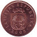 Монета 1 сантим. 2005 год, Латвия. UNC.