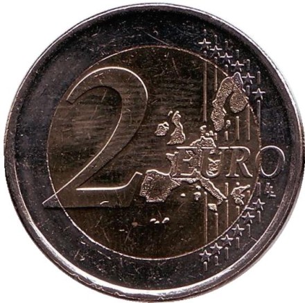 Монета 2 евро. 2003 год, Нидерланды. Монета 2 евро. 2003 год, Нидерланды.