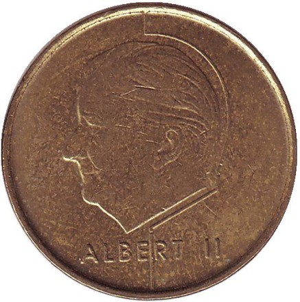 Монета 5 франков. 1998 год, Бельгия. (Belgique)