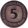 Монета 5 марок. 1984 год (J), Германия. Монета 5 марок. 1984 год (J), Германия.