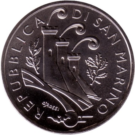 Монета 10 евро. 2022 год, Сан-Марино. Год крысы. Монета 10 евро. 2022 год, Сан-Марино. Год крысы.