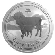 Монета 50 центов. 2009 год, Австралия. Год быка. Монета 50 центов. 2009 год, Австралия. Год быка.