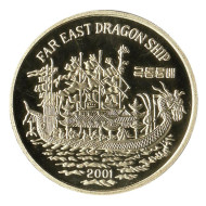 Монета 20 вон, 2001 год, КНДР Корабль "Китайский дракон". Монета 20 вон, 2001 год, КНДР Корабль "Китайский дракон".