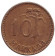Монета 10 марок. 1954 год, Финляндия.