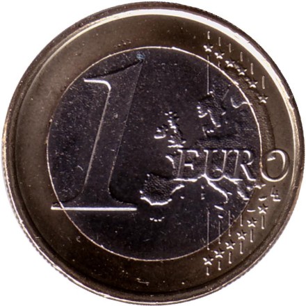 Монета 1 евро. 2023 год, Испания.