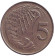 Монета 5 центов. 1972 год, Каймановы острова. Розово-пятнистая креветка.