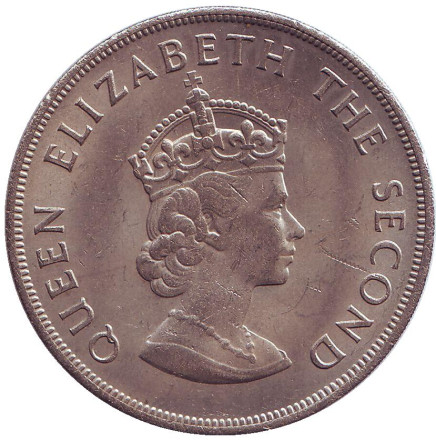 Монета 5 шиллингов. 1966 год, Джерси. 900 лет битве при Гастингсе. Монета 5 шиллингов. 1966 год, Джерси. 900 лет битве при Гастингсе.