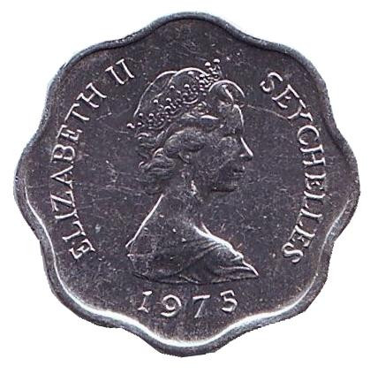 Монета 5 центов. 1975 год, Сейшельские острова. ФАО. Монета 5 центов. 1975 год, Сейшельские острова. ФАО.