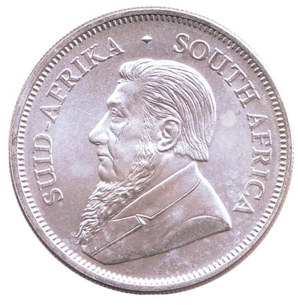 Монета 1 крюгерранд. 2018 год, ЮАР. Антилопа. Монета 1 крюгерранд. 2018 год, ЮАР. Антилопа.