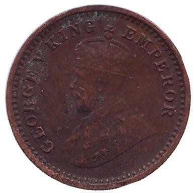 Монета 1/12 анны. 1917 год, Индия Британская.