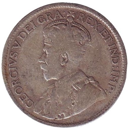 Монета 25 центов. 1935 год, Канада. Монета 25 центов. 1935 год, Канада.