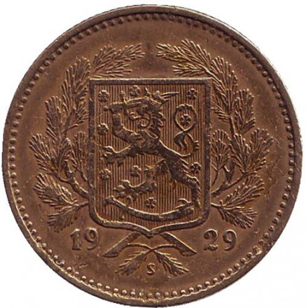 Монета 5 марок. 1929 год, Финляндия. Редкая. Монета 5 марок. 1929 год, Финляндия. Редкая.