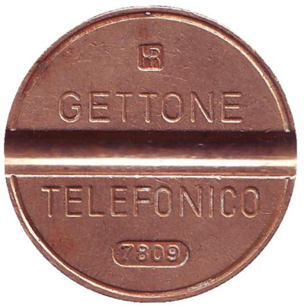 Телефонный жетон. 7809. Италия. 1978 год. (Отметка: IPM)