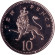 Монета 10 пенсов. 1998 год, Великобритания. Proof. Лев. Монета 10 пенсов. 1998 год, Великобритания. Proof. Лев.