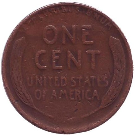 Монета 1 цент. 1935 год (D), США. Линкольн. Монета 1 цент. 1935 год (D), США. Линкольн.