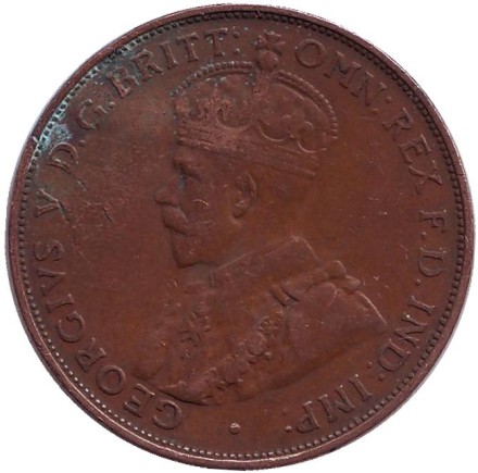 Монета 1 пенни. 1932 год, Австралия.