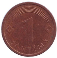 Монета 1 сантим. 2007 год, Латвия. Из обращения. Монета 1 сантим. 2007 год, Латвия. Из обращения.