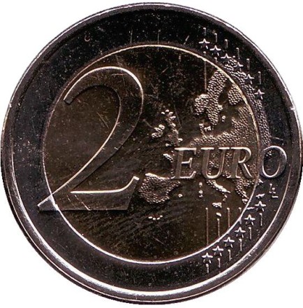 Монета 2 евро. 2009 год, Нидерланды. Монета 2 евро. 2009 год, Нидерланды.
