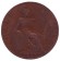 Монета 1/2 пенни. 1922 год, Великобритания.