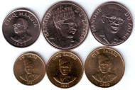 Набор монет Заира (6 шт.). 1976-88 гг, Заир. Набор монет Заира (6 шт.). 1976-88 гг, Заир.
