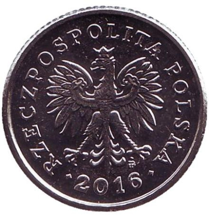 Монета 50 грошей. 2016 год, Польша. Монета 50 грошей. 2016 год, Польша.
