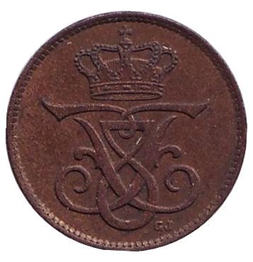 Монета 1 эре. 1912 год, Дания. Монета 1 эре. 1912 год, Дания.