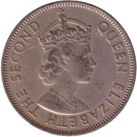 Монета 1 флорин. 1964 год, Фиджи.