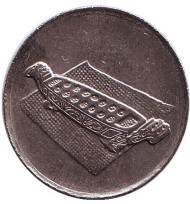 Монета 10 сен. 2002 год, Малайзия. Манкала. Монета 10 сен. 2002 год, Малайзия. Манкала.