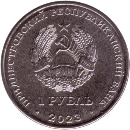 Монета 1 рубль. 2023 год, Приднестровье. Самбо.