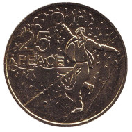 Монета 25 центов. 2016 год, Австралия. Мир. От АНЗАК до Афганистана.