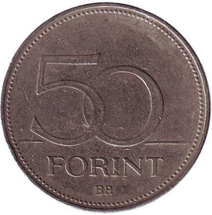 Монета 50 форинтов. 1993 год, Венгрия. Сокол (Балобан). Монета 50 форинтов. 1993 год, Венгрия. Сокол (Балобан).