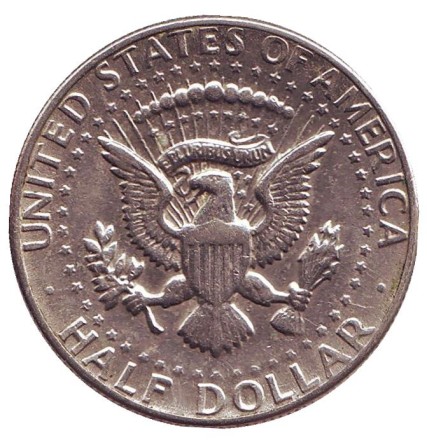 Монета 50 центов. 1980 год (D), США. Джон Кеннеди. Монета 50 центов. 1980 год (D), США. Джон Кеннеди.