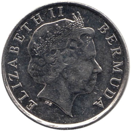 Монета 25 центов. 2017 год, Бермудские острова. Белохвостый фаэтон. 