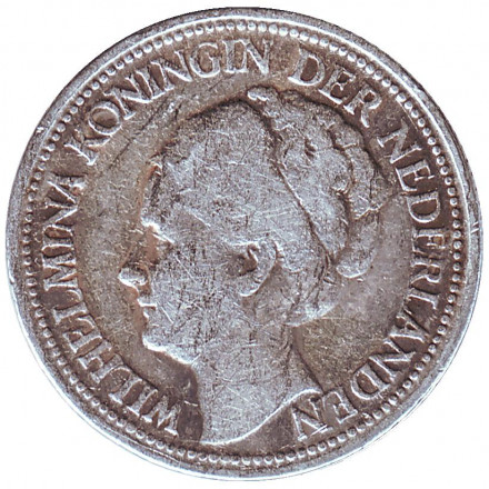 Монета 1/4 гульдена. 1947 год, Кюрасао. Монета 1/4 гульдена. 1947 год, Кюрасао.