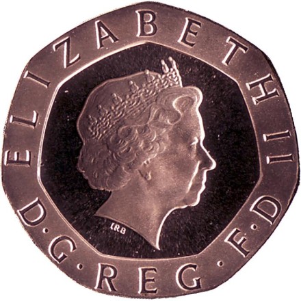 Монета 20 пенсов. 1998 год, Великобритания. Proof. Монета 20 пенсов. 1998 год, Великобритания. Proof.