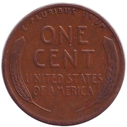 Монета 1 цент. 1936 год (D), США. Линкольн. Монета 1 цент. 1936 год (D), США. Линкольн.