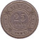 Монета 25 центов. 1981 год, Белиз. Монета 25 центов. 1981 год, Белиз.